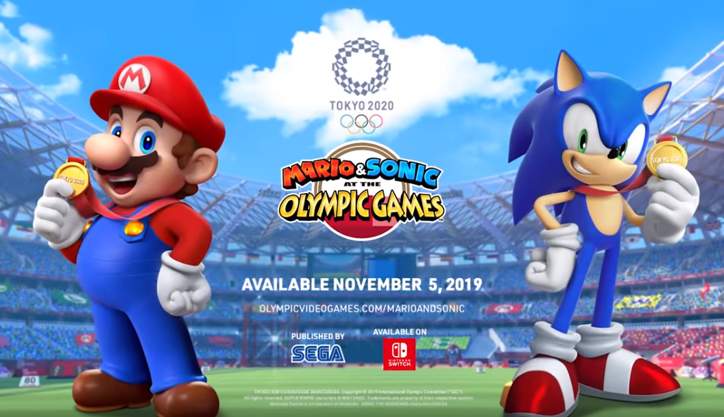 sonic and mario at the olympic games 2020
