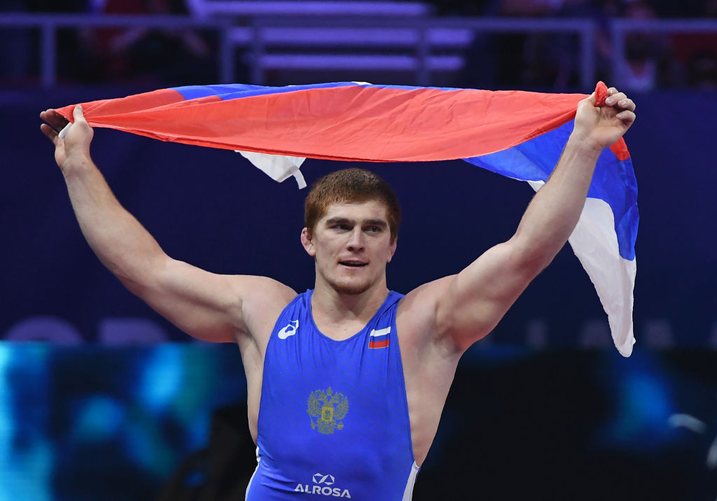 Musa Evloev a joué le rôle principal lorsque la Russie a terminé les championnats d'Europe de lutte de manière dominante © Getty Images