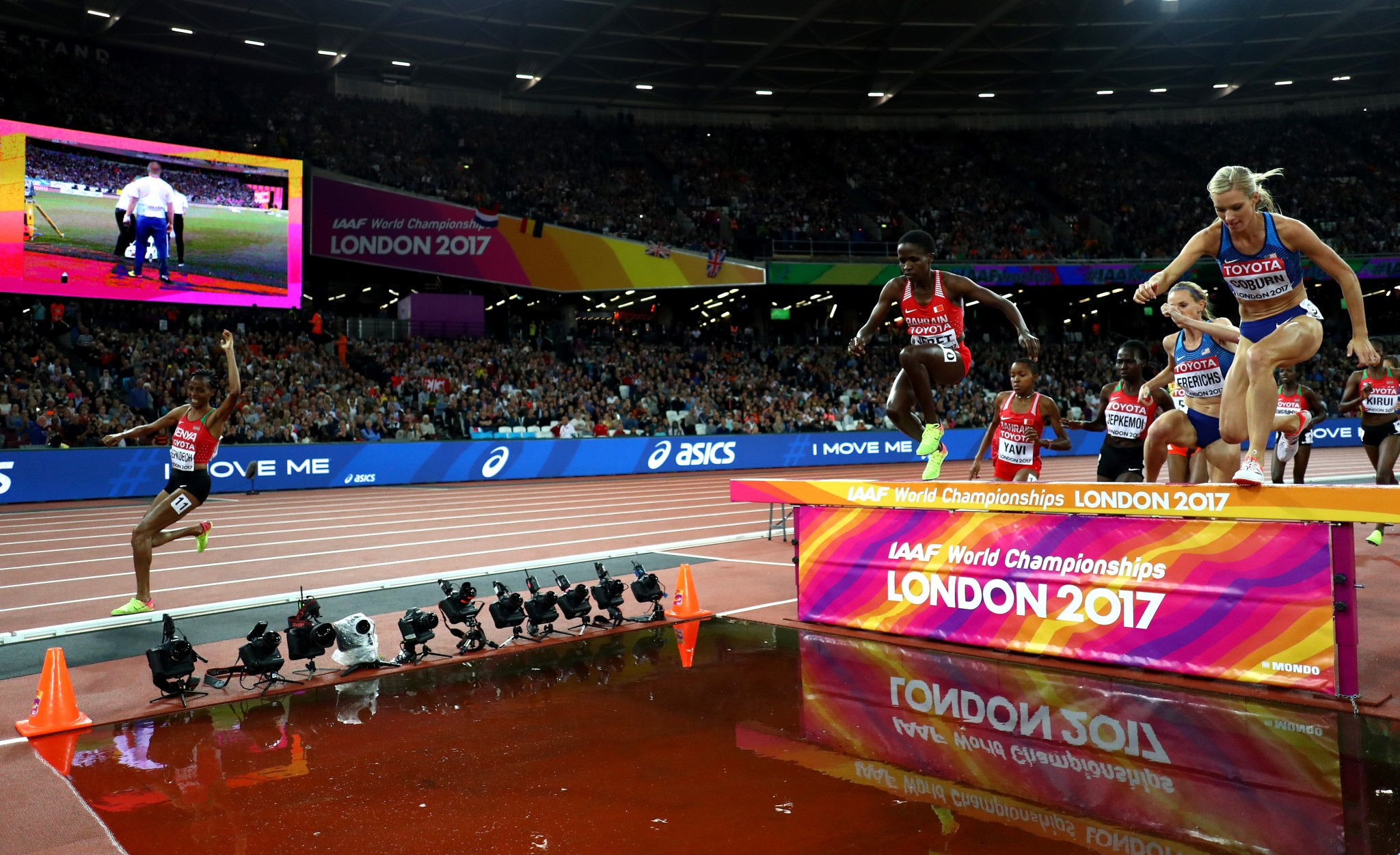 Coburn wins 3,000m steeplechase at IAAF World Championships after