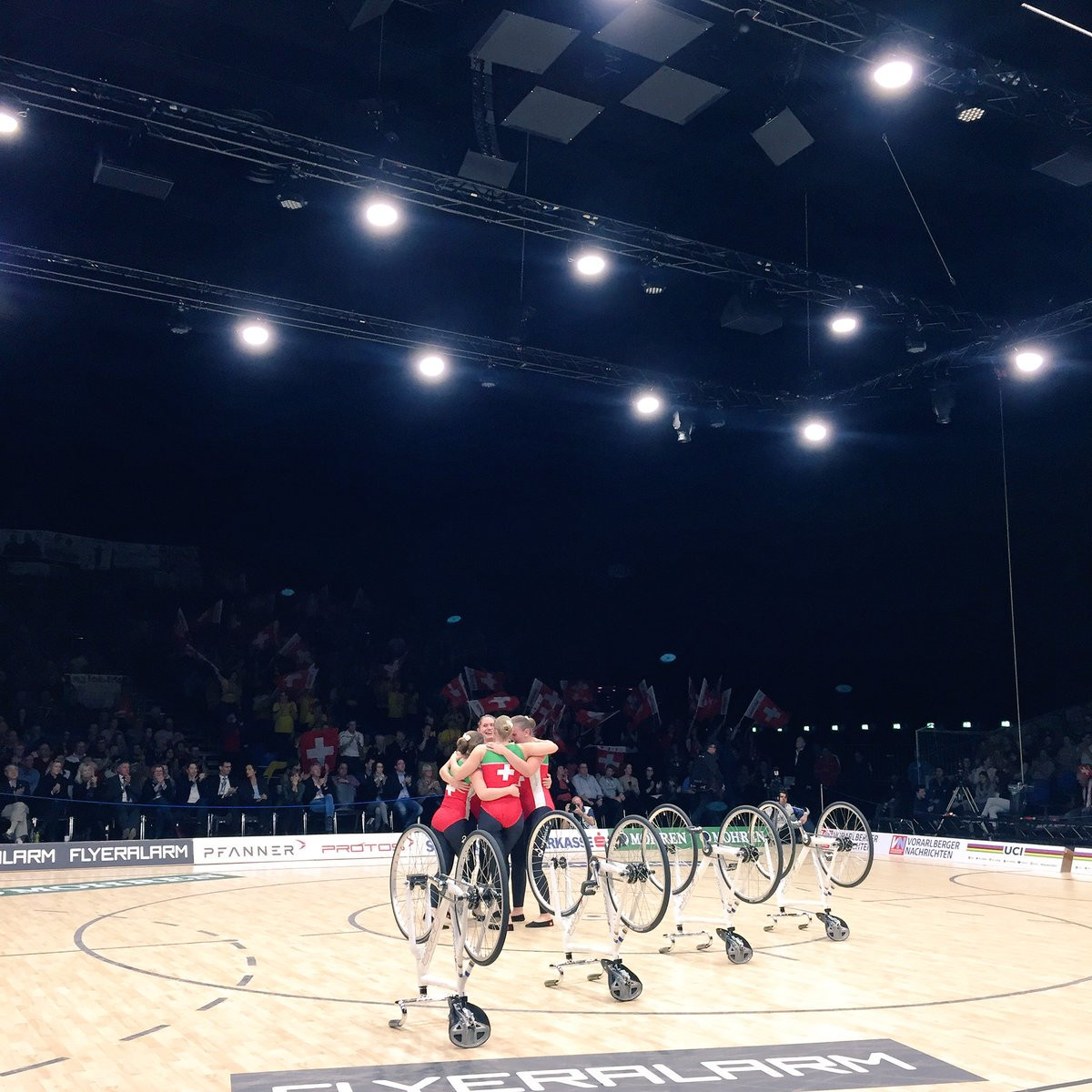Swiss retain title in ACT 4 artistic cycling final at UCI Indoor Cycling Championships